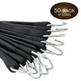 thumbnail image 2 of "Pack of 50 Tarp Straps, 9"" Long Natural Rubber Bungee Cord Tie-Downs Ideal for Securing Tarps, Canvases, Cargo in Cold Climates. Trailer Tiedowns w/ Metal S Hooks, by DC Cargo Mall.", 2 of 3