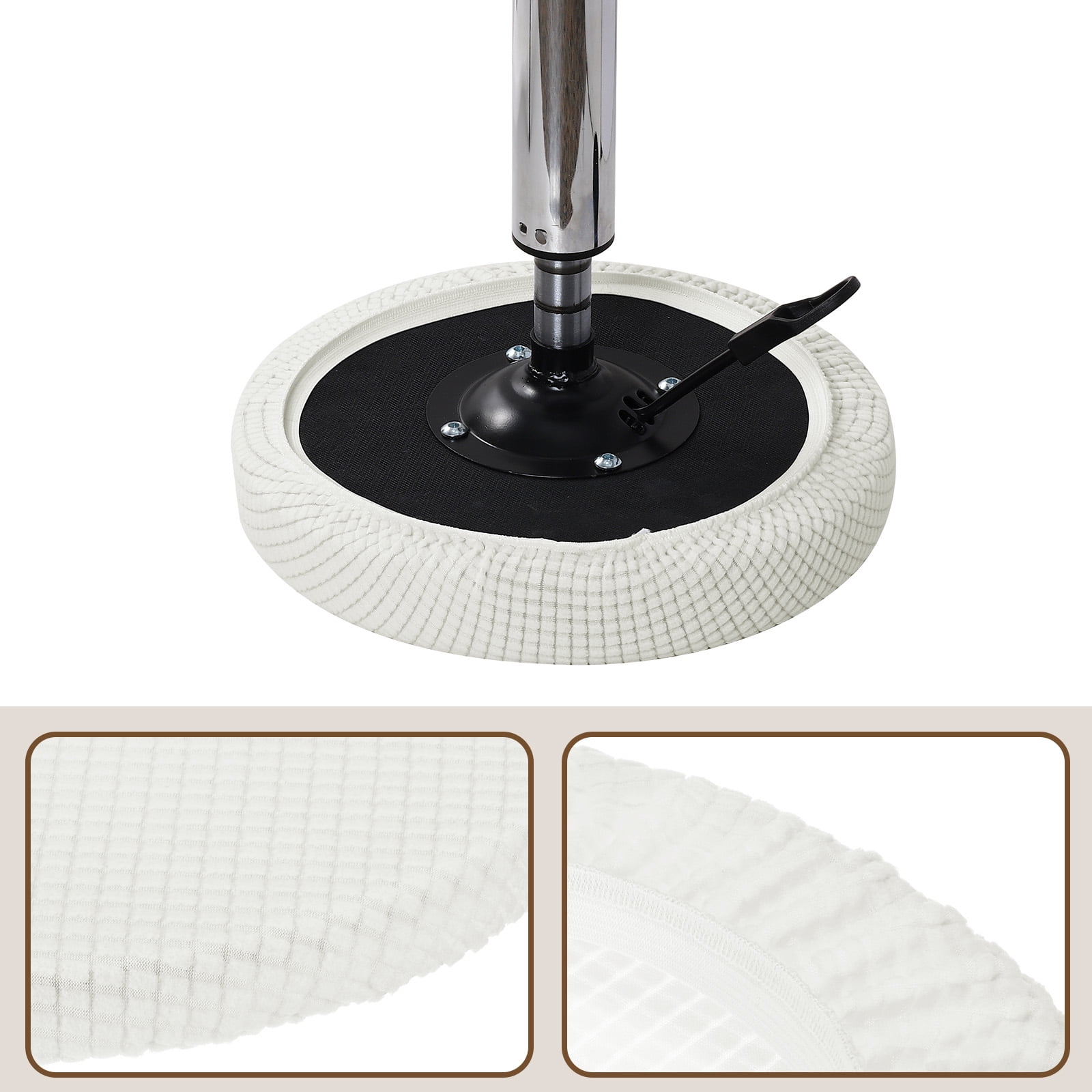 Unique Bargains Table Self-Stick Screw Hole Covers Stickers White