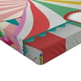 thumbnail image 2 of Ambesonne Colorful Fitted Sheet, Vintage Circus Balloons, Queen Size, Multicolor, 2 of 3