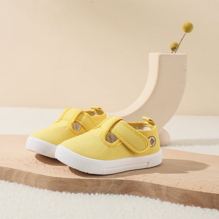 

Toddler Kids Girls T-Strap Canvas Sneakers For Little Kids Classic