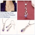 thumbnail image 4 of FaithHeart February Birthstone Heart Necklace for Women Celtic Knot Pendant Necklace 925 Sterling Silver Wife Girlfriend Valentines Day Birthday Jewelry Gift, 4 of 7