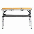 thumbnail image 2 of Folding Camping Table, 3 Adjustable Heights, Mesh Shelf, 110lb Capacity, for Camping/Picnics/Beach/Patio, 2 of 12