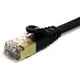 Tera Grand - 12FT - CAT7 10 Gigabit Ethernet Câble de Raccordement Ultra Plat pour Modem Routeur Réseau LAN, Plaqué Or Blindé – image 5 sur 5