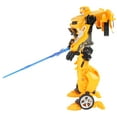 thumbnail image 3 of Transforming Robot / Yellow Chevy Coupe Sports Car Action Figure with Transforming Action Combat Robot, 3 of 8