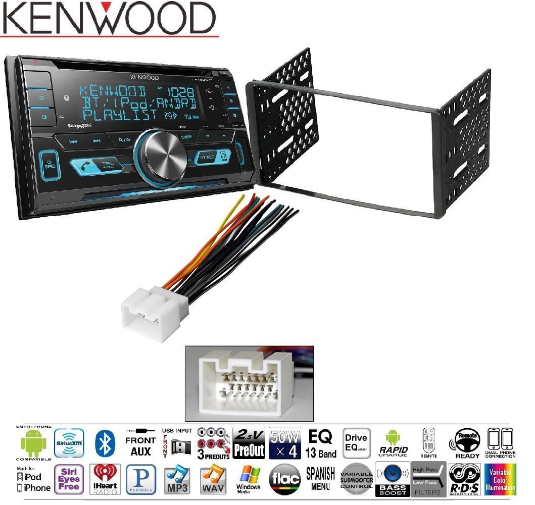 kenwood excelon dpx793bh double din cd receiver with built in bluetooth
