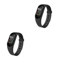 thumbnail image 2 of babydream1 M4 Smart Bracelet Step Counting Pressure Health Black 2Set, 2 of 6