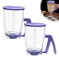 thumbnail image 1 of Pancake Batter Dispenser with Squeeze Handle, No Mess Dispenser with Measurement Scale, Perfect for Pancakes Waffles Cupcakes Muffins Crepes, 1 of 8
