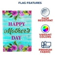 thumbnail image 5 of America Forever Happy Mother's Day Floral House Flag 28 x 40 inches Flowers Green Leaves Double Sided Holiday Seasonal Yard Outdoor Decorative My Mother is My Best Friend Flag, 5 of 5