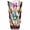 Colorful, variant on Art Large Glass Vase for Flowers, 9.5in Tall Crystal Amber Vase, Personalized Home Decor Wedding Gift