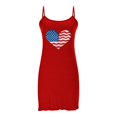thumbnail image 2 of Camisón corto de talla grande para mujer, camisón de manga corta con estampado de pecho a la moda, camisón para mujer, 2 of 7