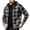 #H-Gray, variant on Fleece Plaid Hooded Jackets for Men Zip Up Drawstring Long Sleeves Warm Thick Fall Winter Coats with Pockets,Red,Size XL