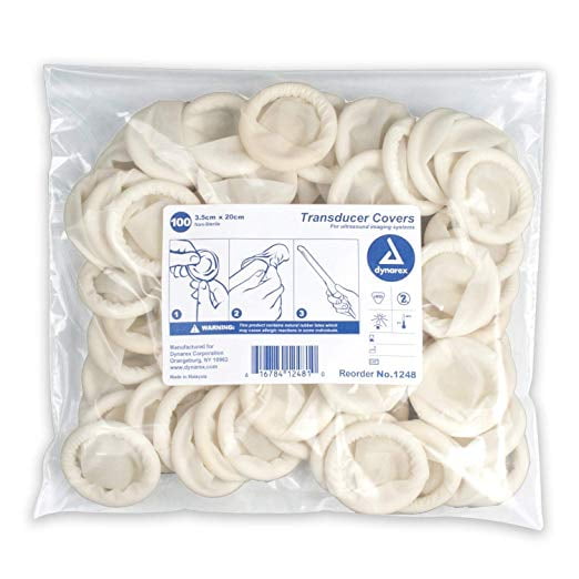 Ultrasound Transducer Probe Covers 2 Packs of 100 (2 Pack)