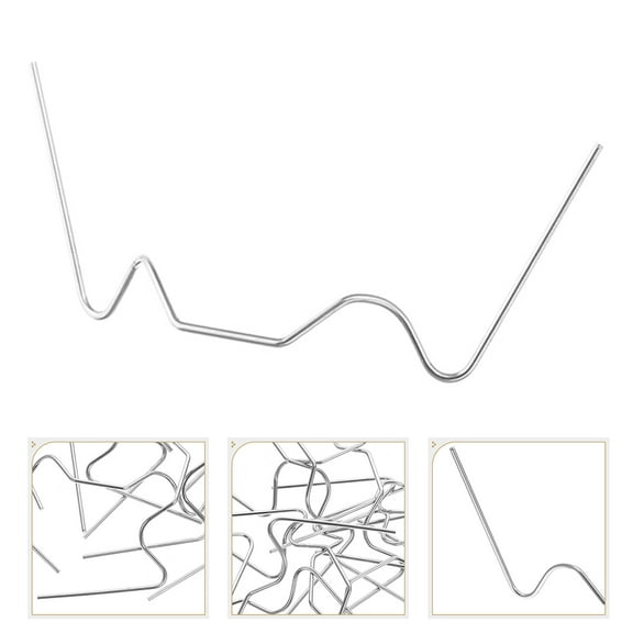 Toyvian 100Pcs Stainless Steel Greenhouse W Wire Glass Clamps for Strong Glass Pane Fixing