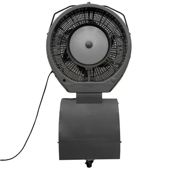 EcoJet 040401 18 gal Hurricane Reservoir Misting Fan, Gray - Cools up to 1500 sq ft.