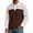 Brown, variant on UVEASISHA Mens Polos Shirts Color-Block Long Sleeve T-Shirts Waffle Knit Pullover Casual Business Office Tshirt S