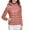 Rose Gold, variant on Women's Puffer Jacket Long Sleeve Hooded Zip Up Quilted Lightweight Down Coat Tops Winter With Pockets