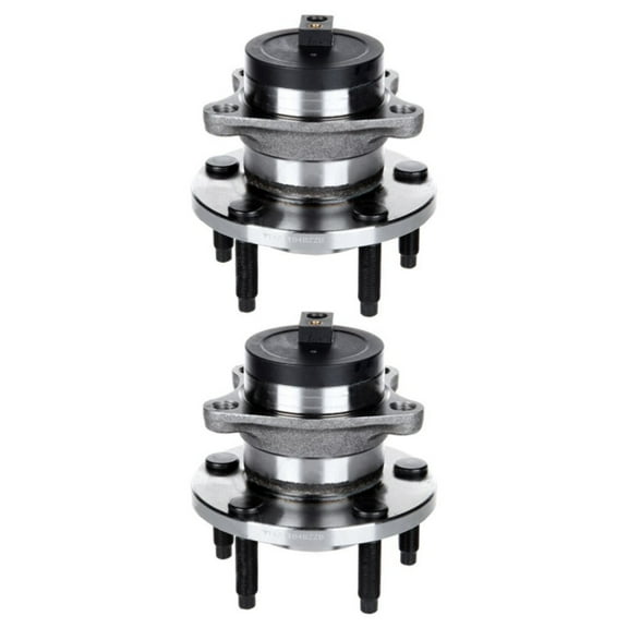 ASFIT-Autoparts 2pcs Wheel Hub and Bearing Kit Assembly Front Rear Side Polished Protected Steel with ABS Sensor 5 Lugs FWD for Ford for Edge 3.5L 2007-2008,for Lincoln for MKX 3.5L 2007-2008