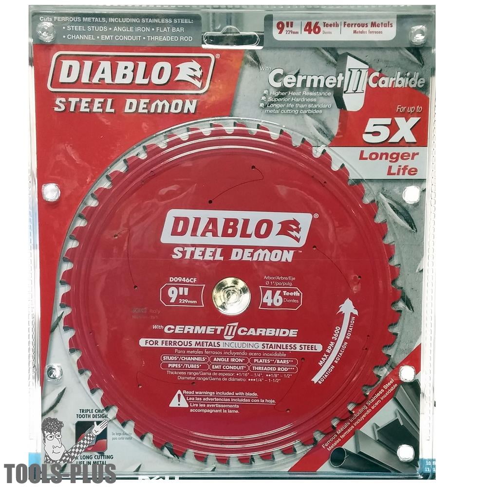 Diablo D0946CF 9" Steel Demon Cermet II Carbide Metal Cutting Blade 4