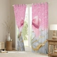 thumbnail image 3 of Castle Fairy Kawaii Ribbon Bow Girl Black Out Curtains,Abstract Marble Curtains Pack of 2 (42x63 Each),Dreamy Princess Glitter Bedroom Curtains,Super Cozy Room Decor, 3 of 6