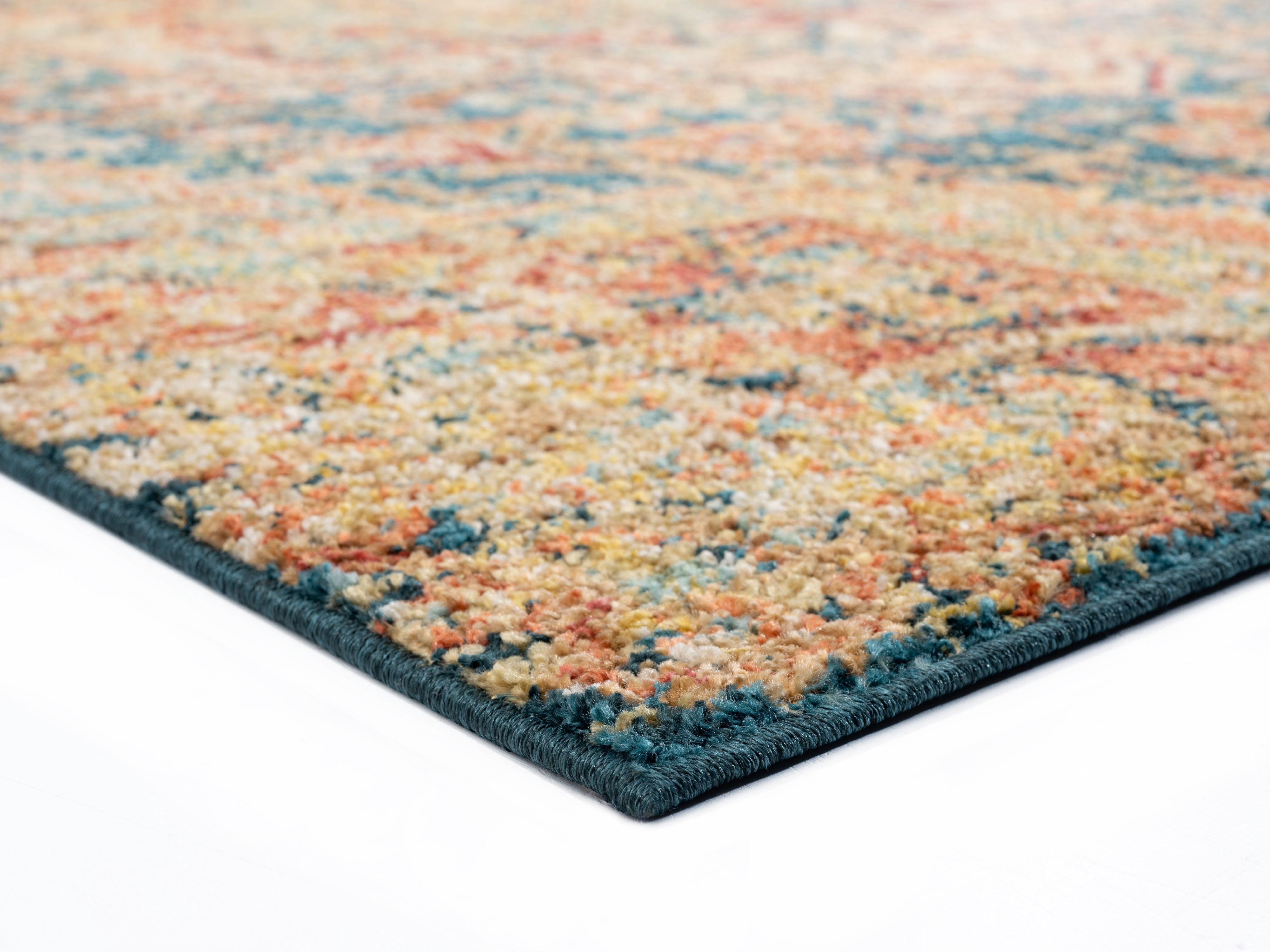 United Weavers Storybrooke Wellington Distressed Multi Woven Olefin/Frieze Area Rug or Runner