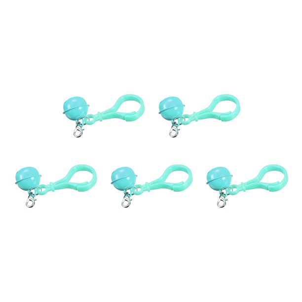 5uds Mascotas Campanas, 26mm/1,02" Di?metro Verde Pl?stico Langosta Cierre Tintineo Campanas Llavero Cord?n Gancho para Bricolaje Artesan?as Colgantes Adornos Unique Bargains campanas artesanales