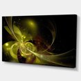 thumbnail image 2 of Symmetrical Soft Gold Fractal Flower - Floral Canvas Art Print, 2 of 3