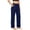 Navy, variant on Lzobxe Wide Leg Pants Woman Stretch Knit Casual Lounge Pants Drawstring Athletic Work Pants with Pockets,Sizes S-3XL