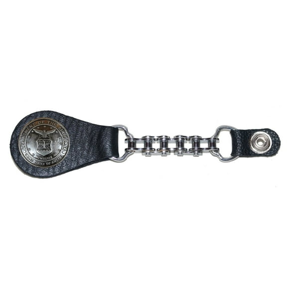 Handmade United States Air Force Bike Chain Vest Set. Made in Texas