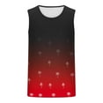 thumbnail image 4 of VBTAPA Mens Graphic Tank Tops Sleeveless Muscle Shirts Beach Hawaiian Coconut Tree Print Crewneck Tank Top Sale of The Day Prime Today ZA-Red XL, 4 of 5