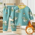 thumbnail image 2 of TOWED22 Toddler Baby Boy Clothes Patchwork Waffle Sweatshirt Pullover Shirt Top Pants Boy Fall Winter Outfit(Mint Green,5-6 Y), 2 of 7