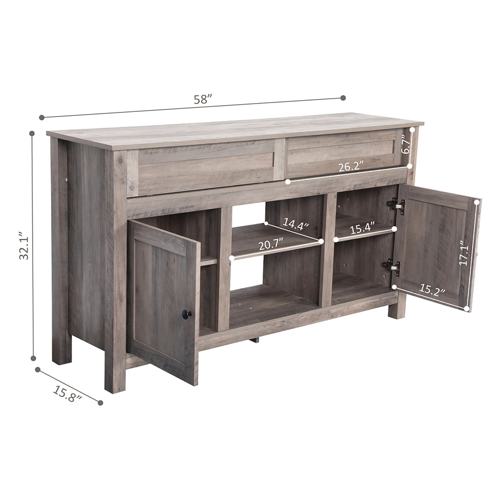Kadyn Modern Corner Tv Stand Entertainment Cabinet, Tv Console for Living Room, Entertainment Center for Tvs, Gray