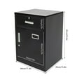 thumbnail image 5 of Heavy-Duty File Storage Cabinet with Locks - Durable Cold-Rolled Steel, Adjustable Partitions, 154lbs Capacity, Black Modern Design for Home Office, 5 of 15