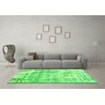 thumbnail image 3 of Ahgly Company Indoor Square Oriental Green Industrial Area Rugs, 7' Square, 3 of 4
