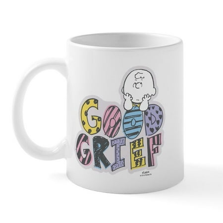 

CafePress - Charlie Brown Good Grief Mugs - 11 oz Ceramic Mug - Novelty Coffee Tea Cup