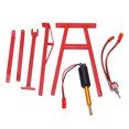 thumbnail image 2 of RC Engine Crane, RC Engine Crane Jack Lifelike 300g Lifting Force Aluminum Alloy  For 1/10 Scale Remote Control Vehicles Red, 2 of 8