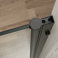thumbnail image 5 of LiviNest Bifold Shower Door 34x72 Inch: Adjustable Frameless Glass Panel - Space Saving Design for Small Bathrooms & Apartments with Magnetic Closure & Matte Black Hardware, 5 of 6