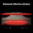 thumbnail image 2 of Youkk 5pcs/set Car Warning Stciker Reflective Trunk Stripe Self Adhesive Universal Car Rear Reflector, Red, 2 of 9