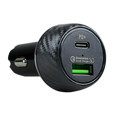 Audiopipe AIQUCCIGQC3 20w Dual Usb Car Charger - Qc3.0   Pd