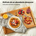 thumbnail image 3 of Tucorresi Bandeja de Cama，Bandejas de Cama con Patas Plegables, Bandeja Port&aacute;Til para Servir con Asas de Transporte, 50 X 30 Cm,Bandeja para Desayunar En La Cama, Leer o Trabajar, 3 of 7