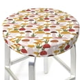 thumbnail image 3 of Bingfone Mushroom Padded Round Bar Stool Cover Cushion with Elastic Fabric Round Chair Seat - Mushroom, 3 of 7