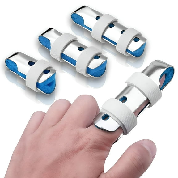 XIRQI Finger Splint,3-Size Aluminum Finger Splints,Metal Finger Support for Finger Knuckle Immobilization of Adults and Children Suffering Pain Sprains Strains Arthritis