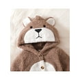 thumbnail image 6 of Cute Romper with Hood, Baby Boys Girls Cartoon Bear Hooded Jumpsuit Long Sleeve Button-Down One-Piece Outfit, 6 of 9