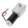 thumbnail image 3 of Speed Reduce Electric Gearbox Motor Reversible Worm Gear Motor 8mm Shaft 24V(80RPM), 3 of 8