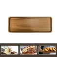 thumbnail image 2 of Bandeja de Madera Pequeña para Exhibición: Elegante Bandeja de Madera de Nogal para Servir Té, Café, Bocadillos, Sushi y Aperitivos, 2 of 5
