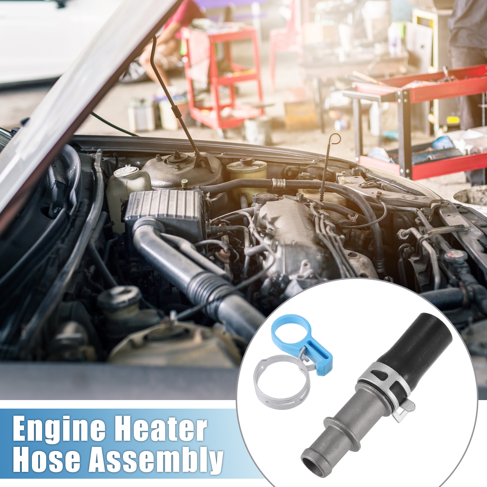 Unique Bargains Engine Heater Hose Assembly No.92408EA000 for Nissan Frontier 2005-2019