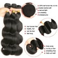 thumbnail image 3 of Body Wave Bundle Human Hair 3 Bundles (18 20 20+16 Inch) Human Hair Unprocessed 100% Virgin Body Wave Human Hair Weave Bundles Natural Color, 3 of 8