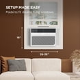 thumbnail image 4 of TCL 12,000 BTU 115V 550 Sq. Ft. Smart Inverter Window Air Conditioner, White, T12WV9S, 4 of 4