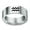 Aquarius, variant on Zodiac Constellation Ring Stainless Steel Celestial Jewelry Band for Women and Men 8mm Wide and 2mm Thick Stainless Steel Ring