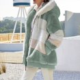 thumbnail image 1 of Abrigo holgado con capucha y bolsillo con cremallera para mujer, cálido, de felpa, estilo europeo y americano, otoño e invierno, 2023, 1 of 4