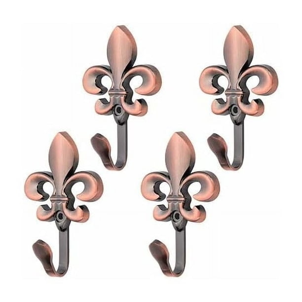 Ganchos de pared decorativos con estilo, acabado antiguo para una apariencia vintage elegante, adecuados para una amplia aplicación en el almacenamiento y la organización del hogar, diseño de tamaño